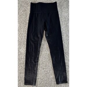 Carbon 38 Leggings Womens Small Takara Shine Black High Rise 7/8 Length *MINT*